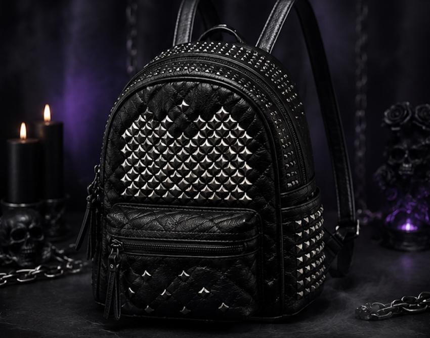 Mini Backpack Faux Leather Quilted Studs Elegant Chic Daypack Travel Amazon.com: KL928 Quilted Mini Backpack for Women, PU  main image 2