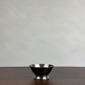 Chrome Footed Bowl