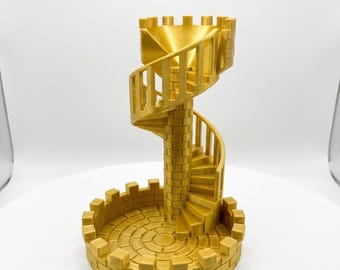 Fantasy Castle Dice Tower – 3D Printed RPG Tabletop Gaming Accessory