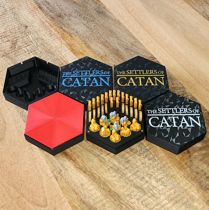 Magnetic Catan Player Pieces Box (base and Seafarers Set) - Etsy