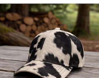 Black and White Hair On Baseball Cap : Western Style