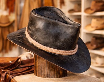 Arthur Morgan Cowboy Hat – Real Leather Western Outlaw Style RDR2 Cosplay