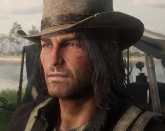 John’s Gambler Hat – Western Cowboy Hat – Vintage Outlaw Style – RDR Inspired Cosplay Hat