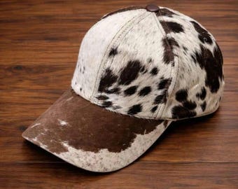 Brown and White Hair On Baseball Cap : Western Style