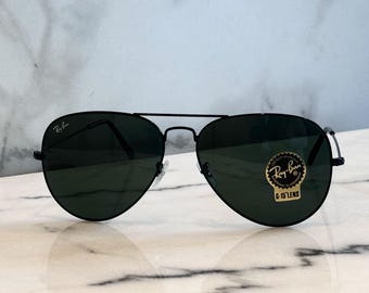 Aviator Schwarz Unisex Sonnenbrille XL - Ray Ban RB 3026 62 mm