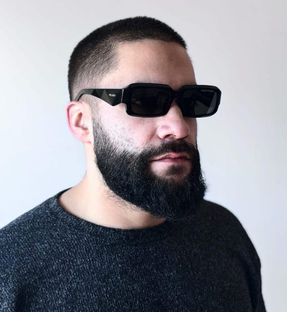 Prada Rectangular Unisex Sunglasses - image 5