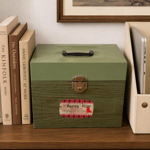 70's Metal File Box - Etsy