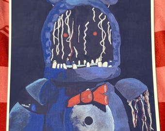 Withered Bonnie, FNAF Inspired Print, 8x8 Size. - Etsy