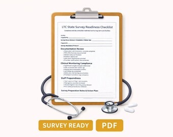 LTC State Survey Readiness Checklist for Long Term Care