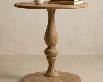 Sokkeltafel Indiaas palissander | 20" sheeshamhouten accentbijzettafel