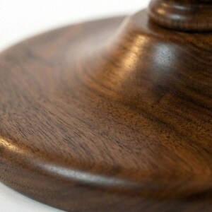 Solid Wood Pedestal Table | 18" Round Accent End Table