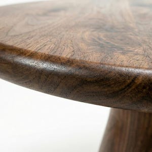 Solid Wood Pedestal Table | 18" Round Accent End Table
