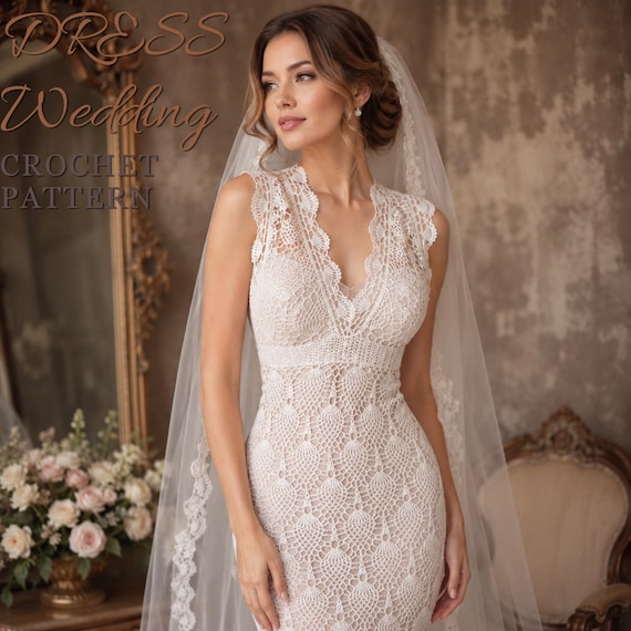 ivory crochet lace dress Wedding Pattern Inexpensive Prom Dress