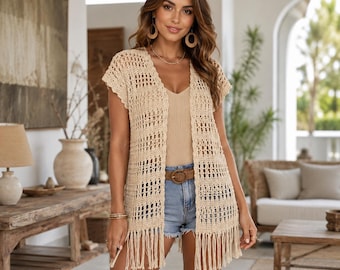 Frauen Sommer Cover Up Muster