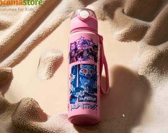 Gourde K Pop chasseurs de démons style anime, Bouteille K Pop pour les fans, Bouteille Rumi Mira Zoey, Joli cadeau K Pop