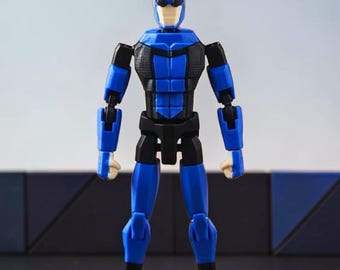 Figurine inspirée d'Invincible | Figurine articulée Dummy13 | Jouet articulé imprimé en 3D | Modèle articulé mobile | Cadeau figurine de bureau de collection