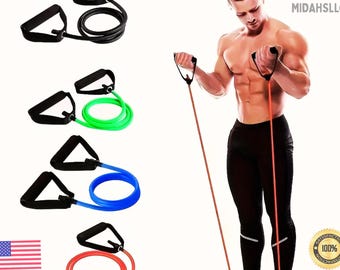 Resistance Bands Set with Handles, Home Workout Strength Training Fitness Equipment