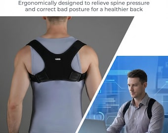 Adjustable Posture Corrector Belt: Back Support for Spine Alignment, Hunchback Relief