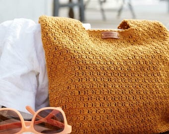 Patrón fácil de ganchillo para bolso de mano / Tutorial de amigurumi para bolso de hombro en PDF