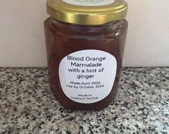 Selbstgemachte Blutorangenmarmelade mit einem Hauch Ingwer