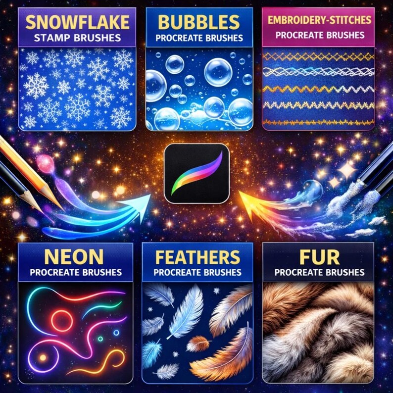 3500+ Procreate Brushes Mega Bundle | Drawing, Painting, Calligraphy ...