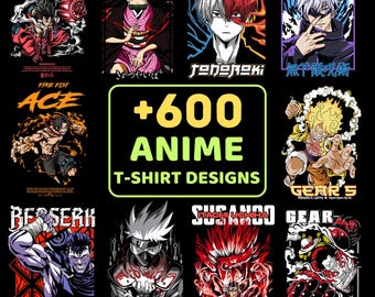 600+ Mega Anime Tshirt Bundle 2026 - StreetWear Bundle - Tshirt Bundle