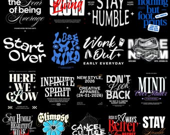 Motivational Typography T-Shirt Svg Bundle, Inspiration Quote SVG, Inspirational Sayings for Men Women, Funny Quotes Png, positive Text PNG