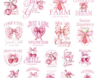 110+ PNG-Dateien mit koketten Kirschmotiven, „Ich liebe dich, Kirsche“-PNG, kokettes Herz-PNG, Valentinstag-PNG, „Kirschliebe“-PNG-Bundle, rosa Valentinstag-PNG