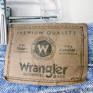 Vintage Late 90's Wrangler Jeans - 36x30 - Relaxed Fit 97601SB Light - Stonewash image 11