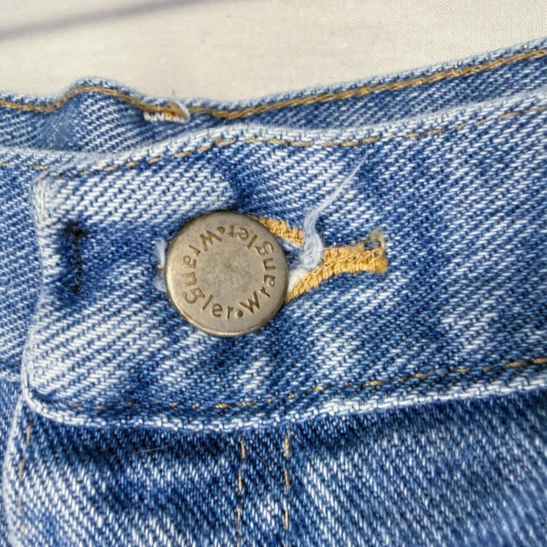 Vintage Late 90's Wrangler Jeans - 36x30 - Relaxed Fit 97601SB Light - Stonewash image 5
