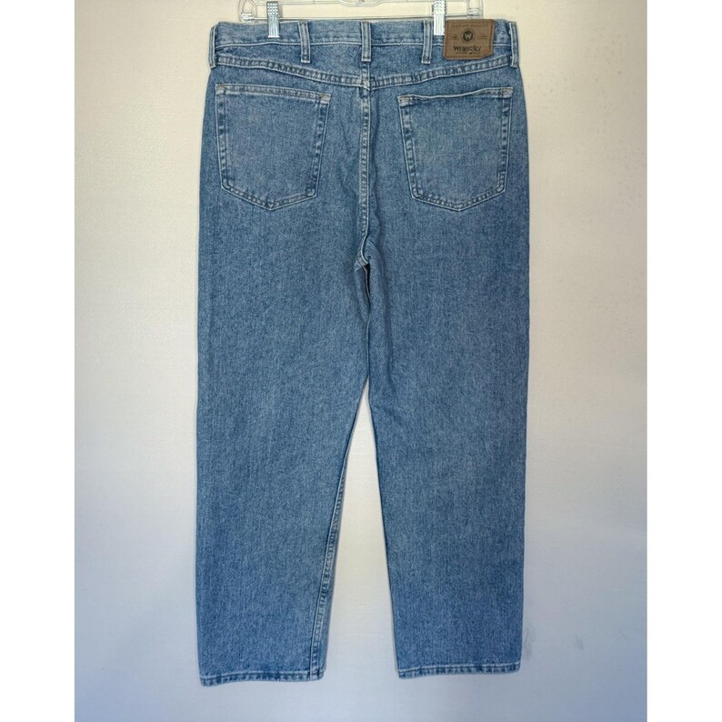 Vintage Late 90's Wrangler Jeans - 36x30 - Relaxed Fit 97601SB Light - Stonewash image 7