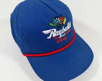 Vintage Raybestos Racing Snapback Hat USA Rope NASCAR 80s/90s Cap