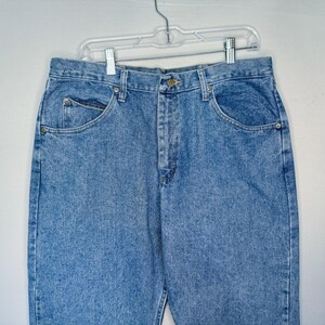 Vintage Late 90's Wrangler Jeans - 36x30 - Relaxed Fit 97601SB Light - Stonewash image 2
