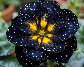Black petunia seeds- Rare Annual flower Seeds, Dark Bloom for Garden Beds, Pots, Baskets