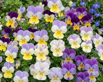 Johnny Jump-Up Viola Seeds  – 100 Self Seeding Purple & Yellow Cottage Garden Flowers