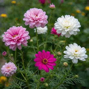 Cupcake Cosmos Samen zum Pflanzen - 2000+ gemischte Cosmos Blumensamen - Bestäuberfreundliche Cottage Garden Blüten