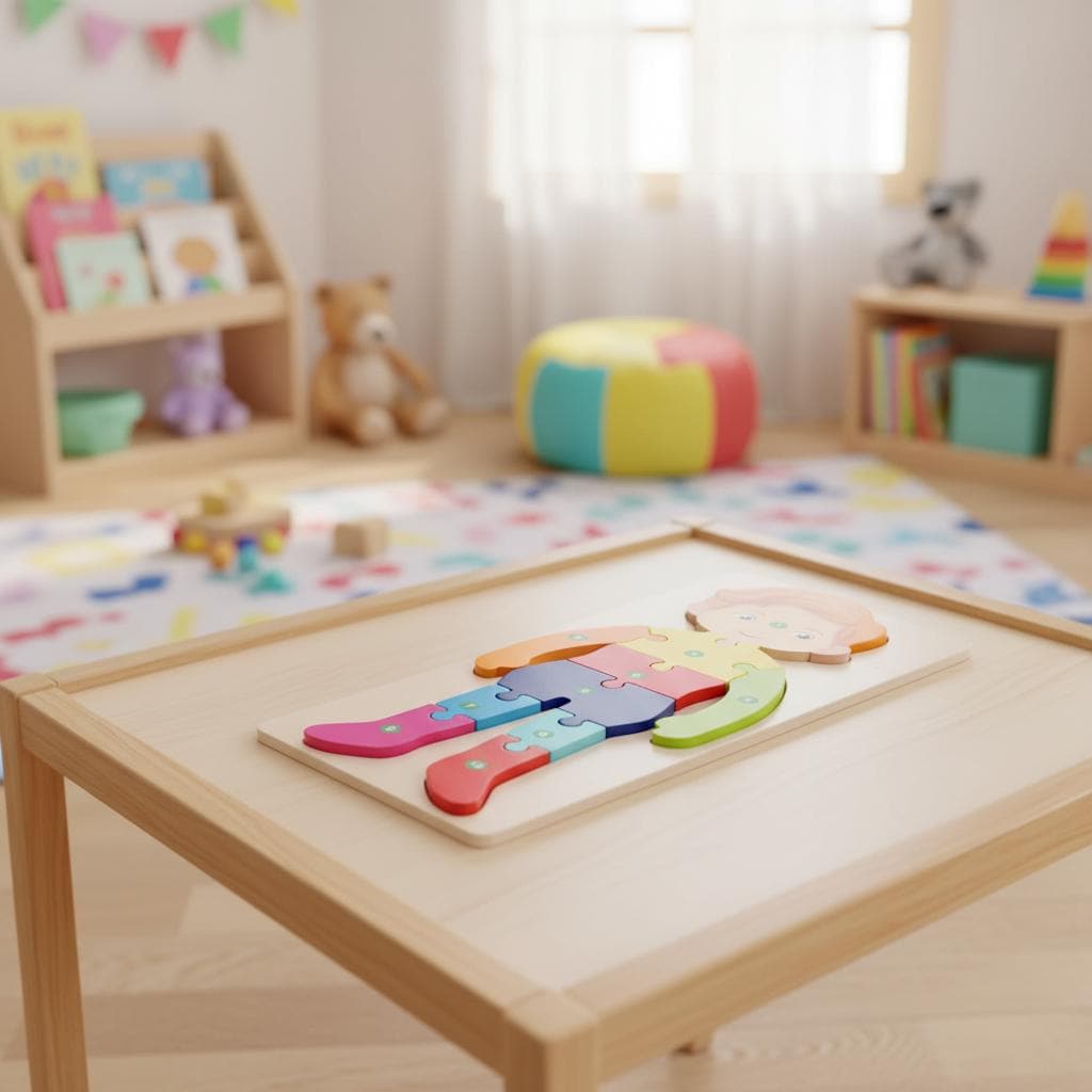 Human Body Puzzle | Colorful Wooden Kids Toy | Educational Montessori ...
