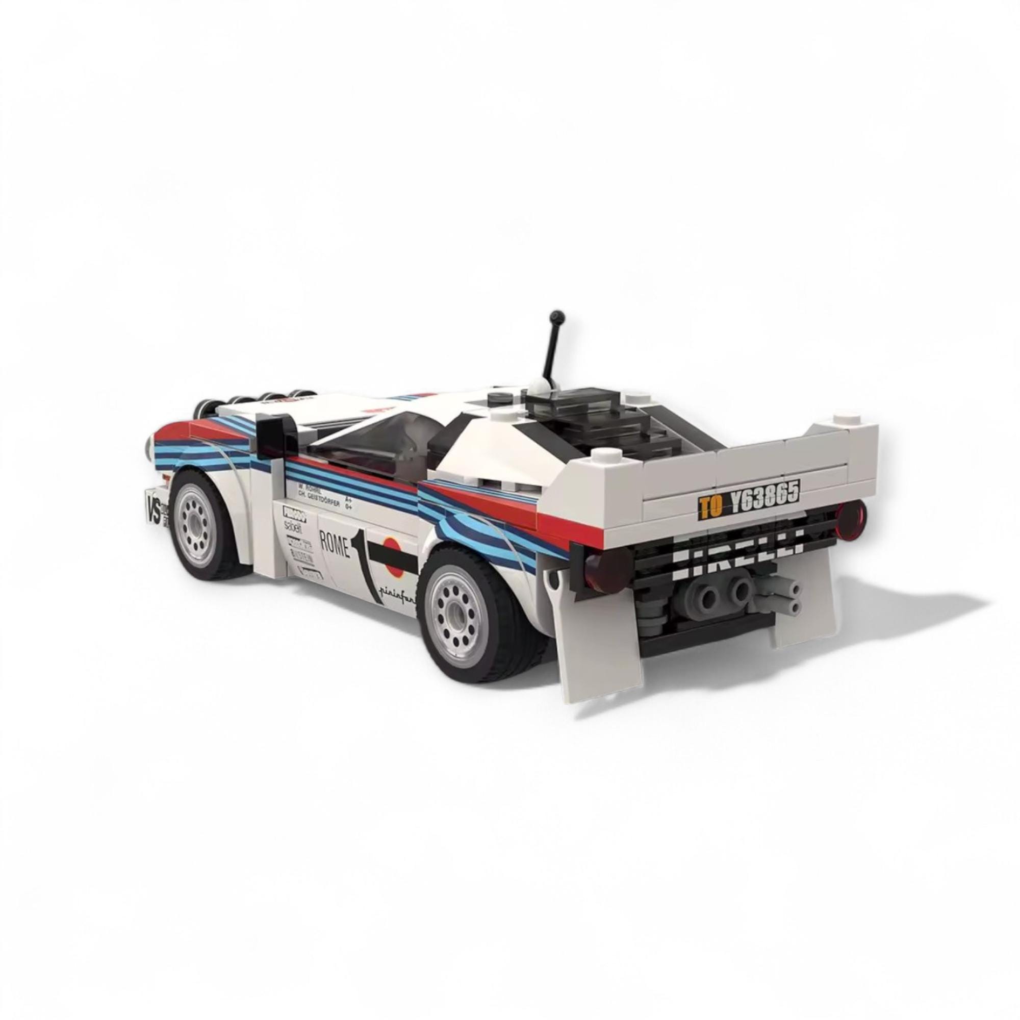 Blue Rally Block Lancia 037 Martini Racing Building Blocks – Group B Rally Car MOC Model ...