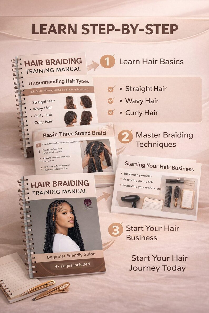 Hair Braiding Guide for Beginners | Braiding Training Manual ...