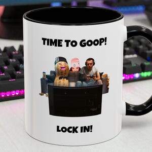 TheBurntPeanut ¡Hora de Goop! The Burnt Peanut, Taza de Gooping con Cierre, Taza de Juego de Oficial Gingy de BurntPeanut / Taza de Café con Detalles