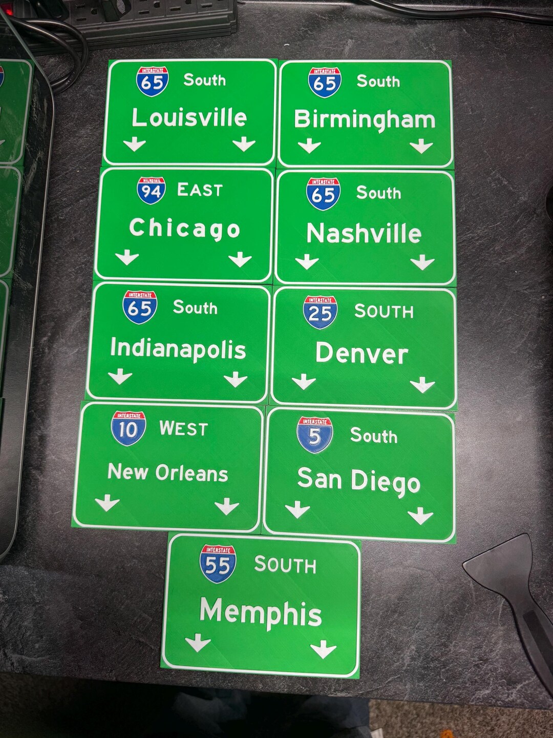 City Highway Signs Stl Ready to Print. Updated Monthly With New City's ...