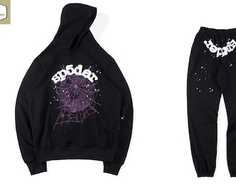 Black Spider Worldwide Unisex Streetwear Tracksuit - Hoodie Sweatpants