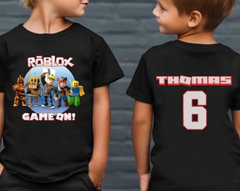 Roblox Gamer Birthday Shirt, Kids Play Game T-Shirt, Roblox Party Tee