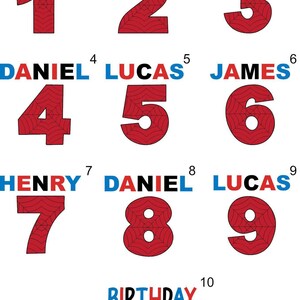 Spidey Birthday Sweatshirt, Custom Name Age, Video Game Theme Party Hoodie image 4