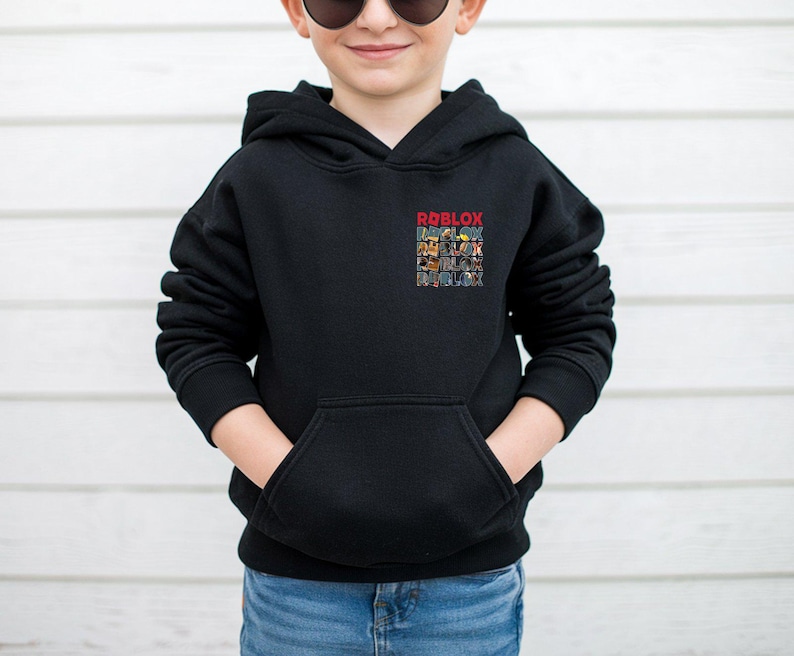 Roblox Gamer Hoodie, Youth Video Game Sweatshirt, Kids Online Game Apparel image 2
