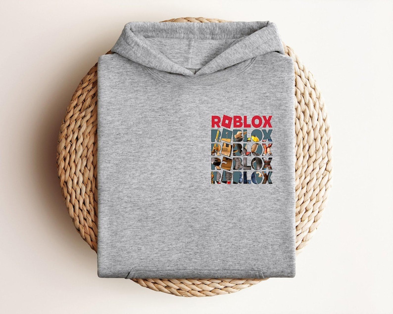 Roblox Gamer Hoodie, Youth Video Game Sweatshirt, Kids Online Game Apparel image 1