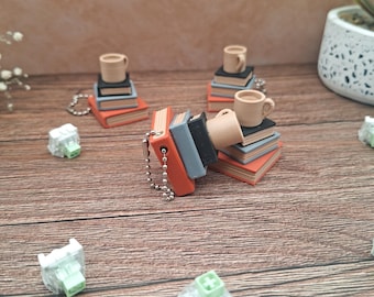 Giocattolo antistress a forma di pila di libri | Simpatico giocattolo da scrivania | Clicker antistress | Regalo stampato in 3D | Giocattolo sensoriale | Simpatico giocattolo antistress a forma di pila di libri