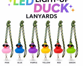 Light Up Duck Lanyard for Cruise Duck Hiding Game, Squad Supplies