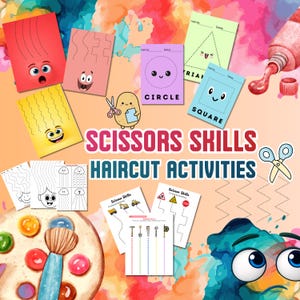 Scissor skills work sheets activity cutting strips preschool work sheet down loads