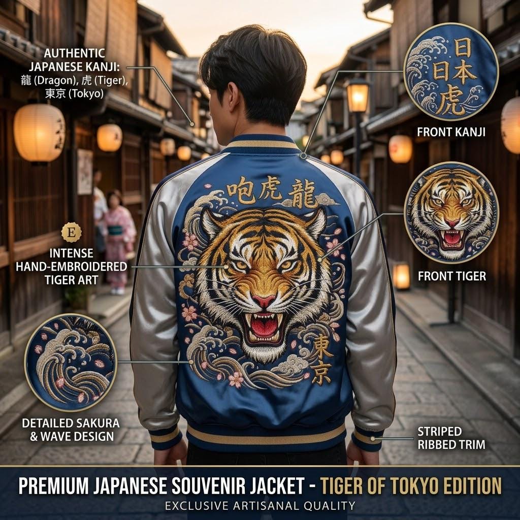 Tiger Sukajan Jacket - Etsy